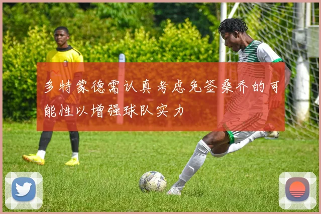 多特蒙德需认真考虑免签桑乔的可能性以增强球队实力